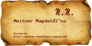 Meitner Magdaléna névjegykártya